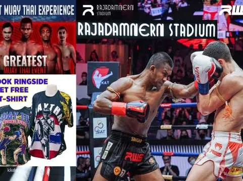 Muay Thai Boxing Match at Rajadamnern - Lumpinee Stadium Bangkok | Thailand