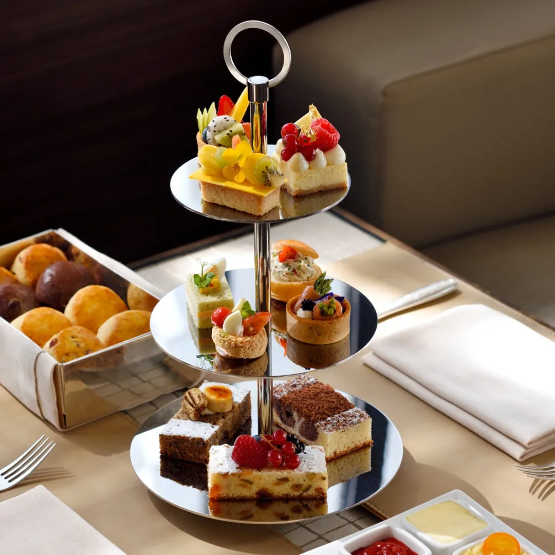 Luxury afternoon tea experience at Armani Lounge in Downtown Dubai