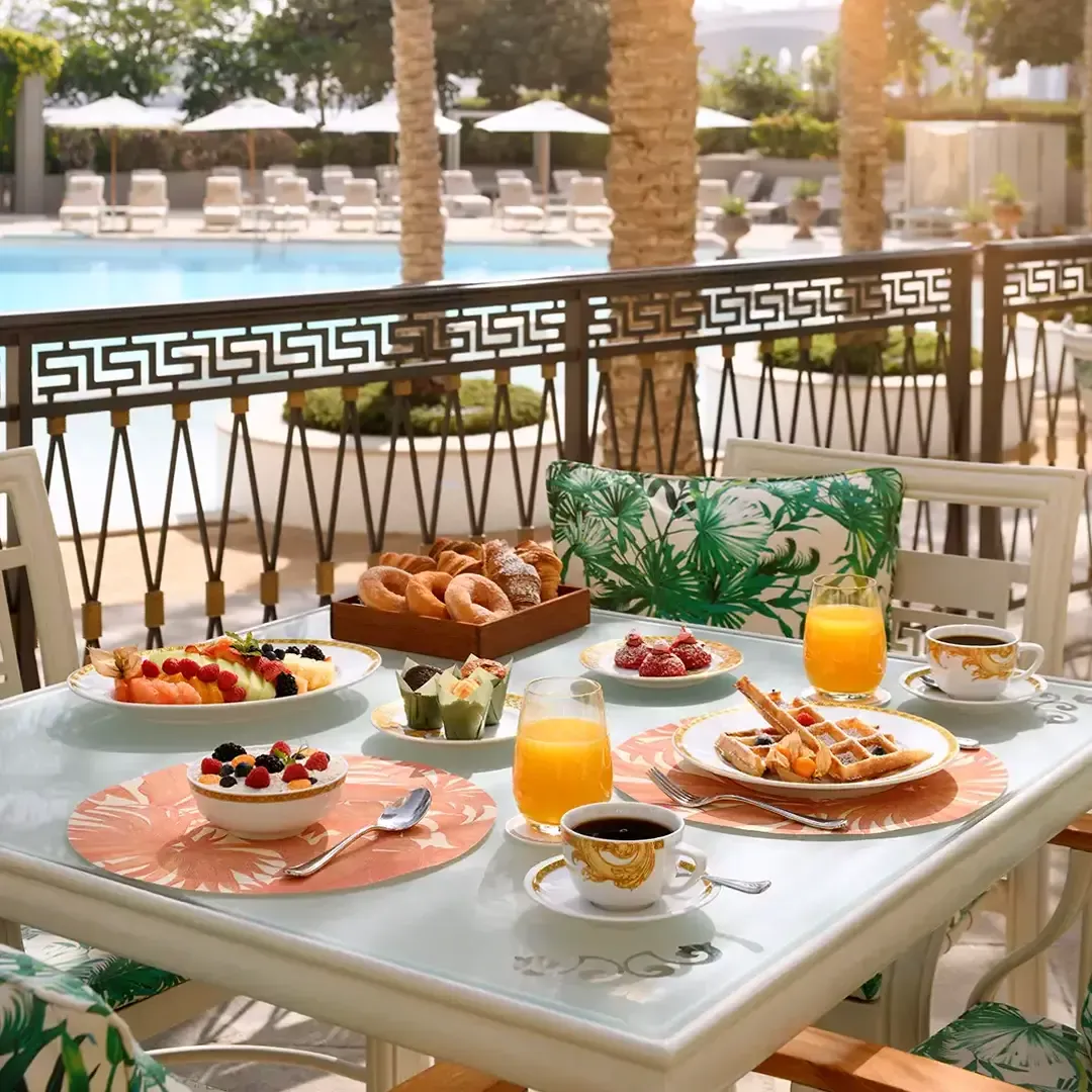 Lavish buffet breakfast experience at Palazzo Versace Dubai