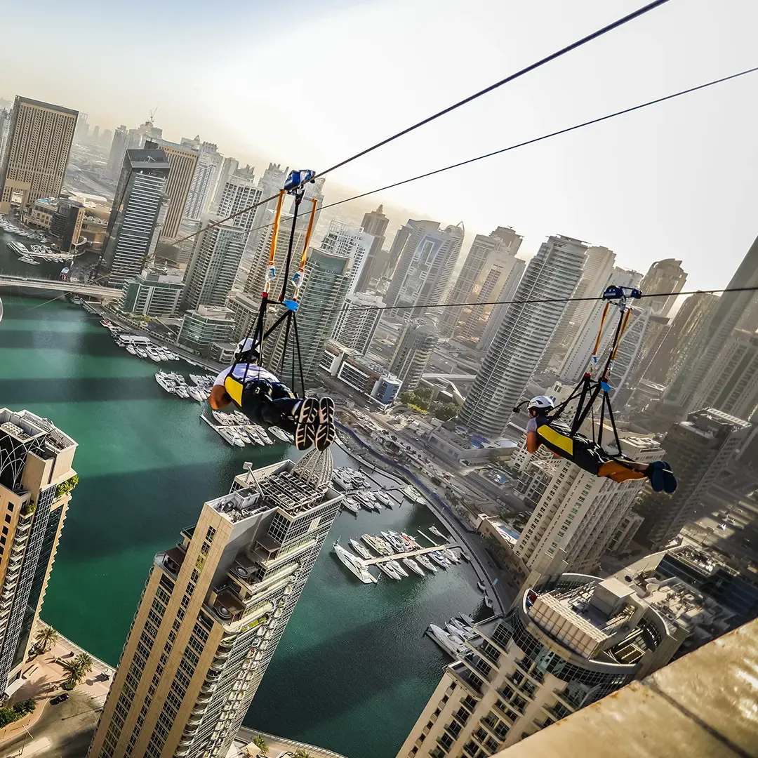 Thrilling XLine Dubai Marina Adventure